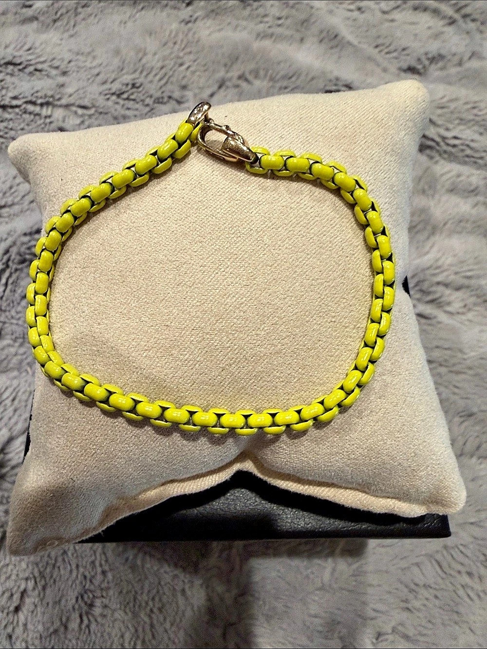 David Yurman DY Bel Aire Color Box Chain Bracelet Yellow